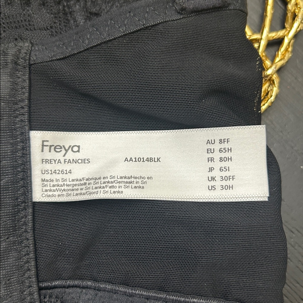 NWOT Freya Women's plus-size Freya Fancies Underwire Longline Bra 30H - Picture 6 of 6